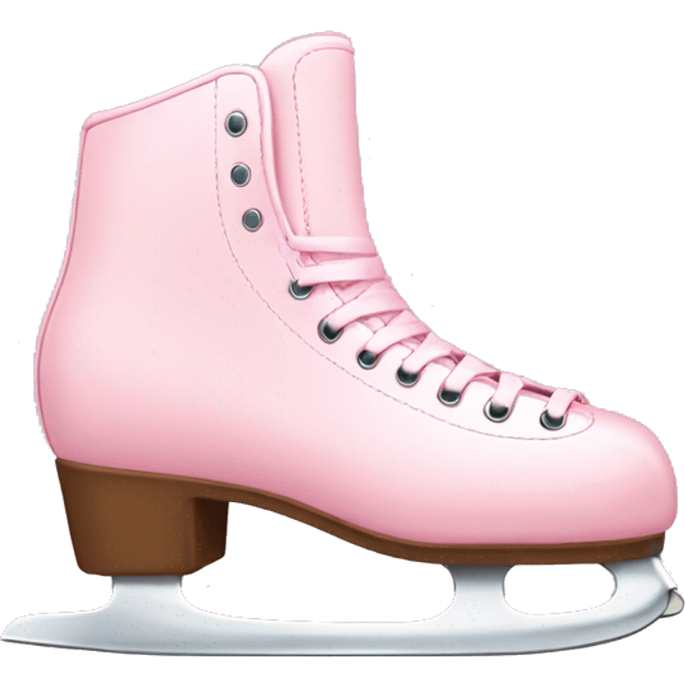 pastel pink ice skates emoji