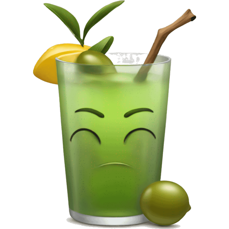 drink with olive in emoji