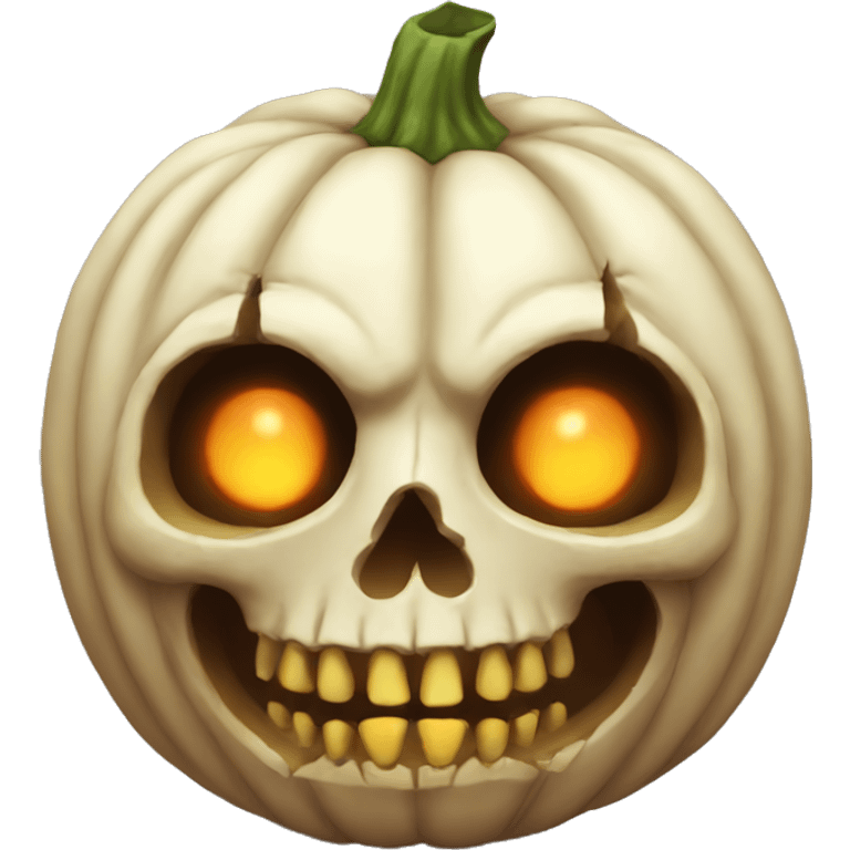 pumpkin skull emoji