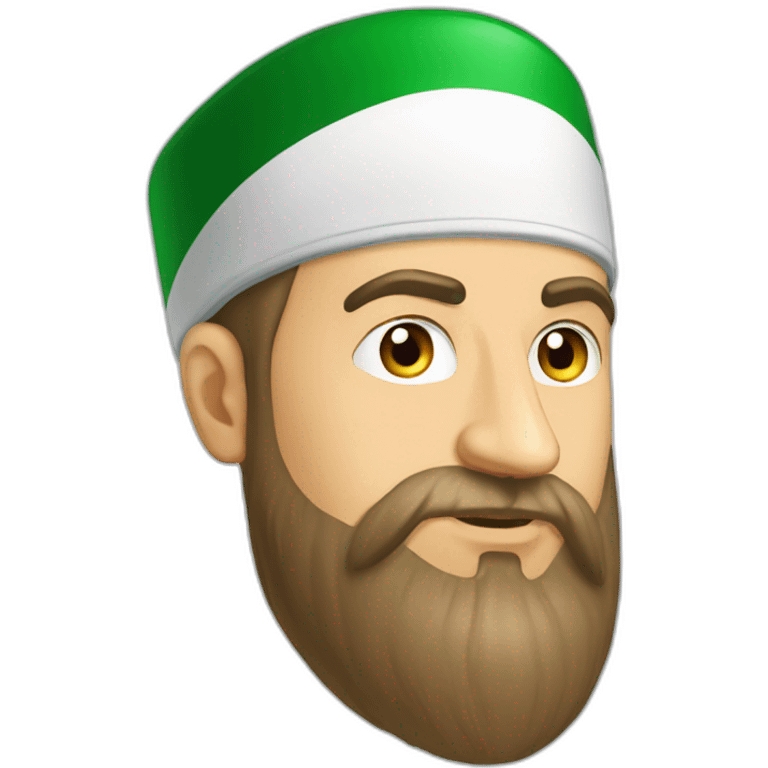 ramzan kadyrov with cap and long beard emoji