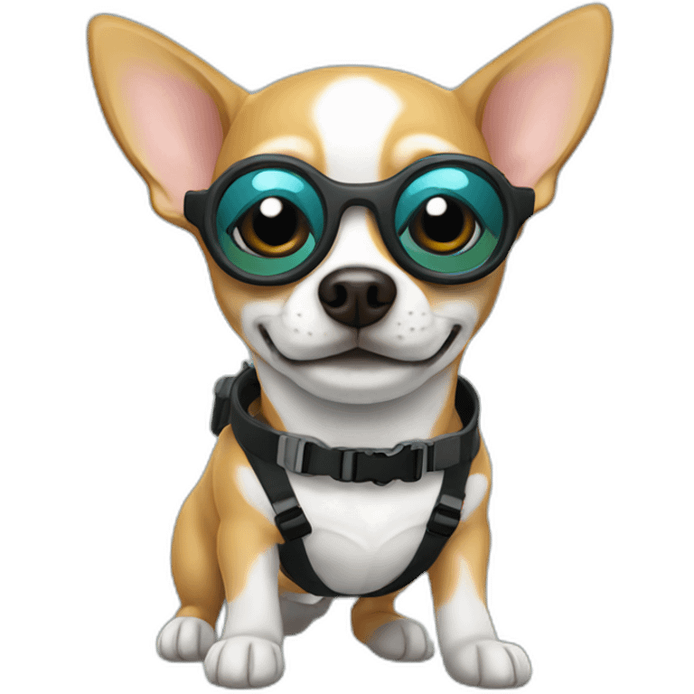 chihuahua scuba dog emoji