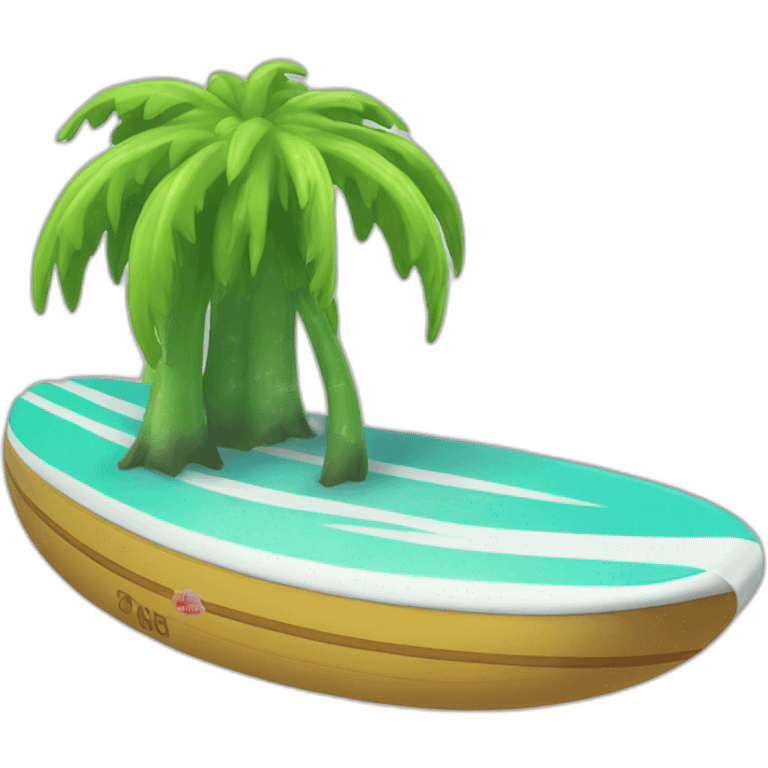 Concombre surf emoji