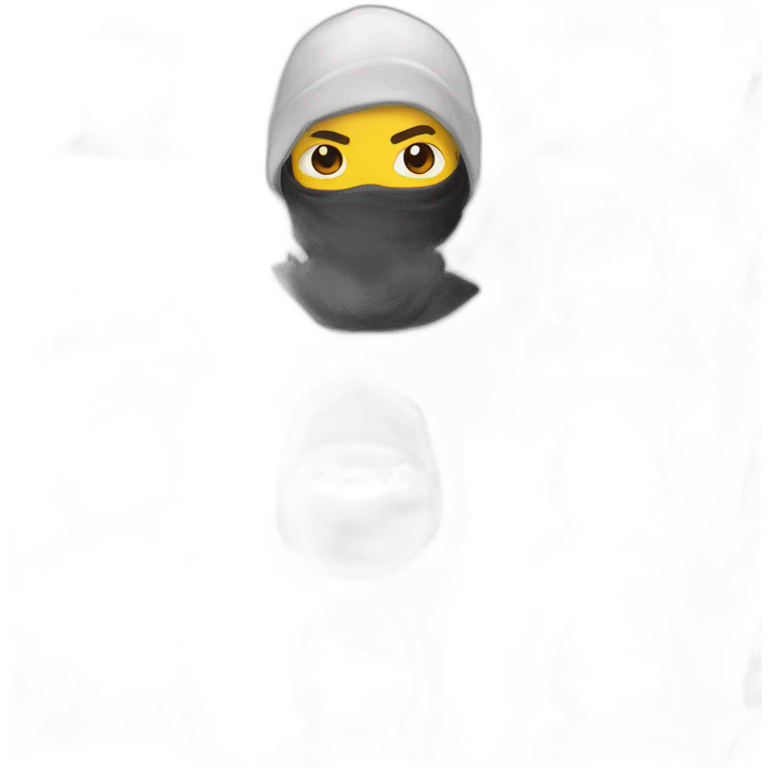 ninja sur ordinateur emoji