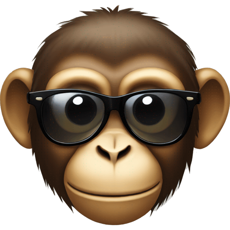 Monkey with sunglasses emoji