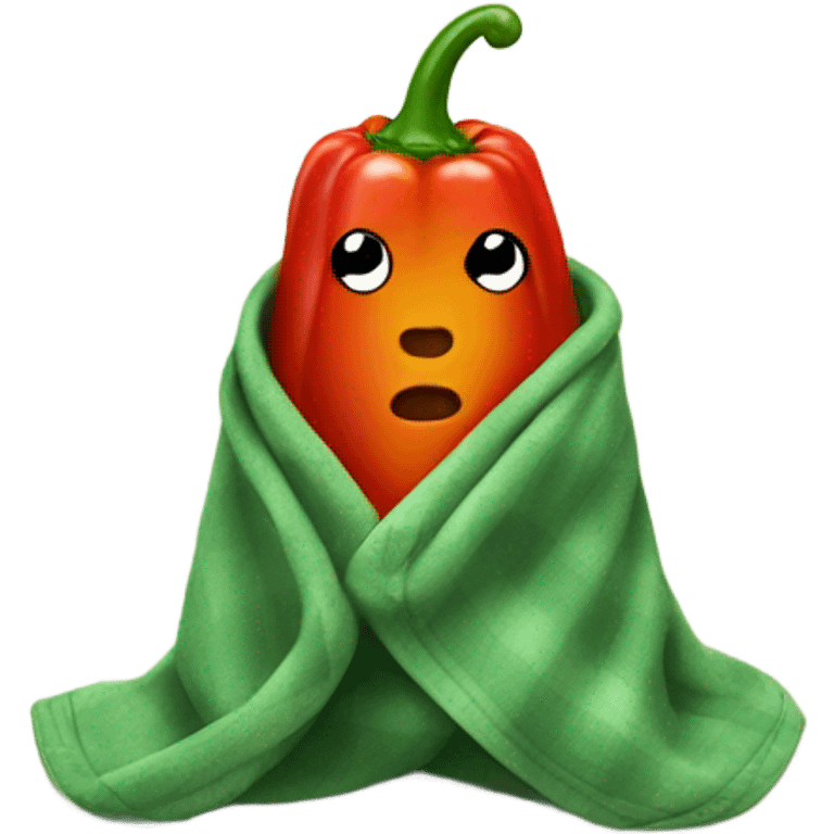 pepper in blanket emoji