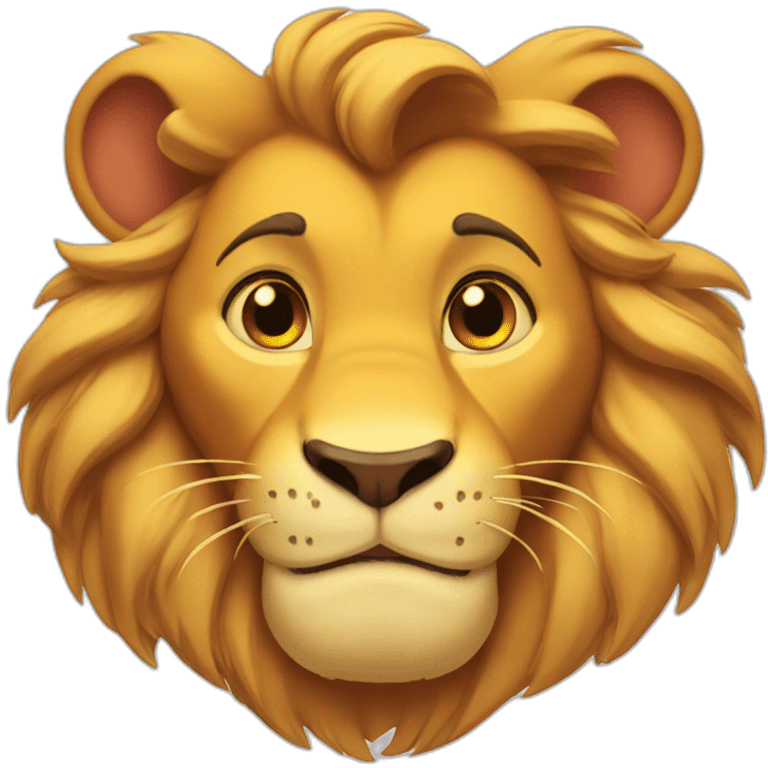 simba disney head emoji