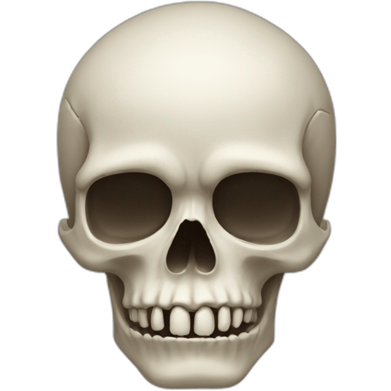 Skull without teeth emoji