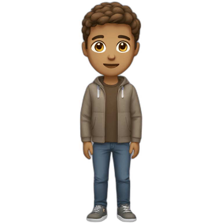 young man - tan skin - light beard - short brown hair - with laptop emoji