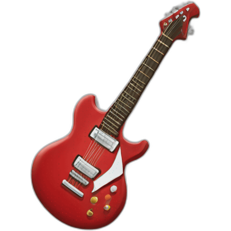 red electric guitar emoji