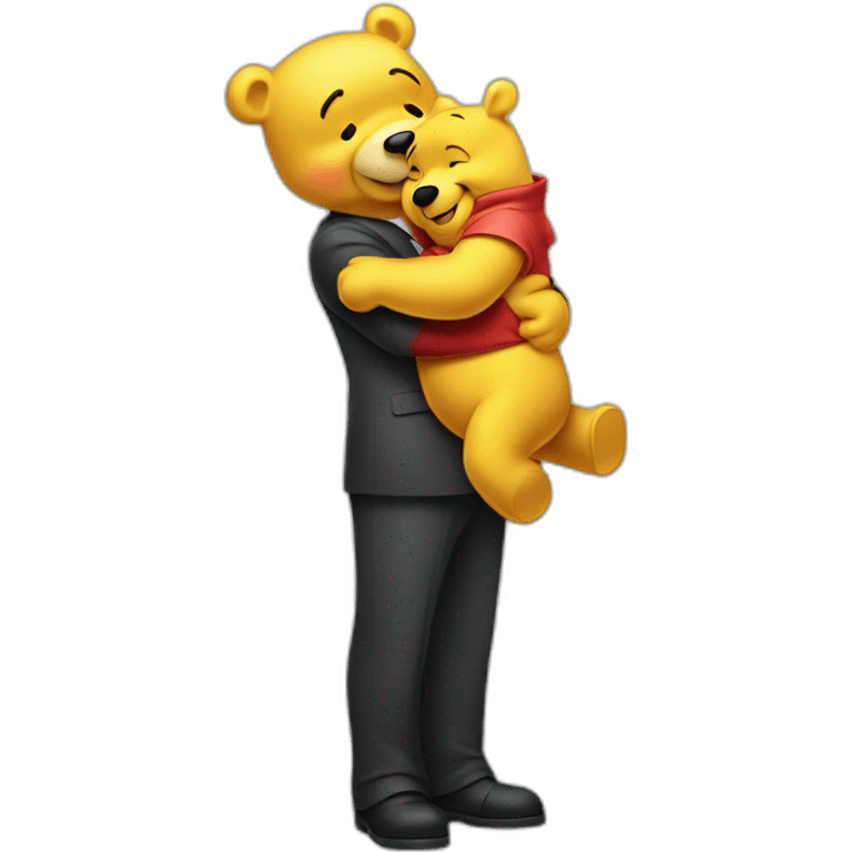 xi jinping Hugging winnie the pooh emoji