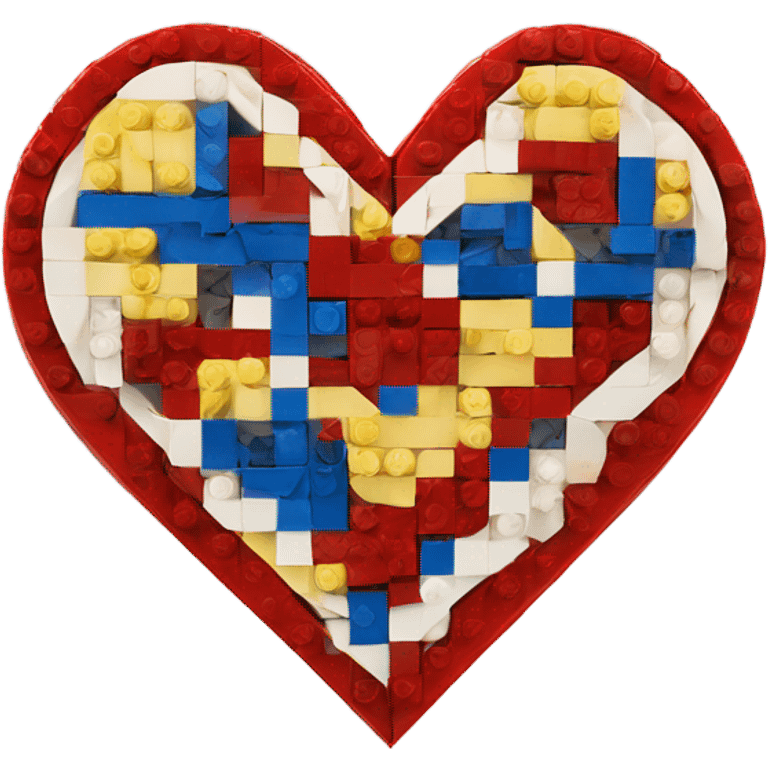 Lego heart emoji