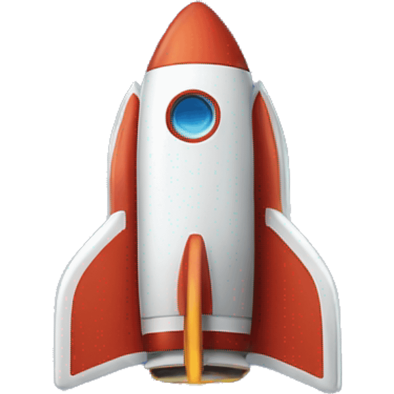 rocketship with the name OMENDUS written on the side of it emoji