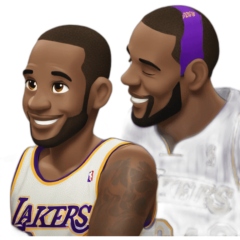 LeBron James et Kobe emoji