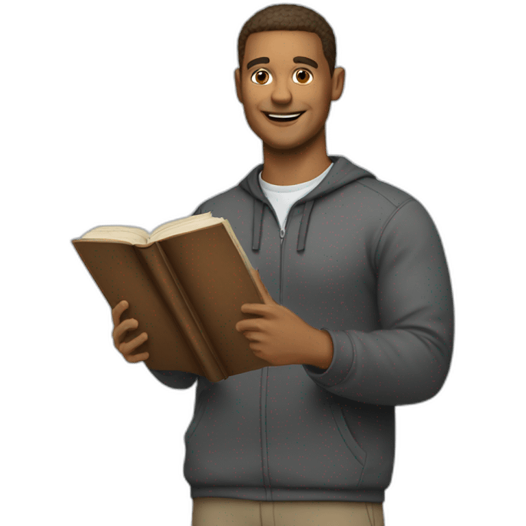 a coach with a book in his hands emoji