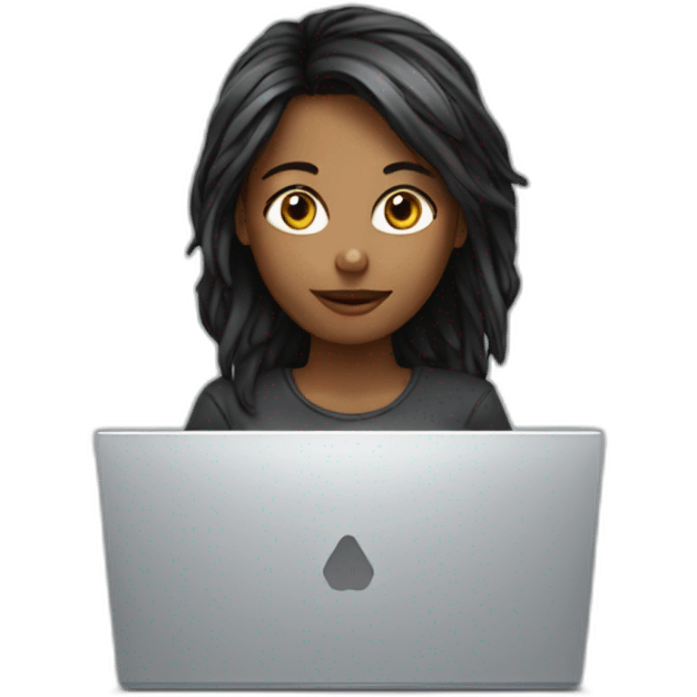 graphic design girl computer emoji