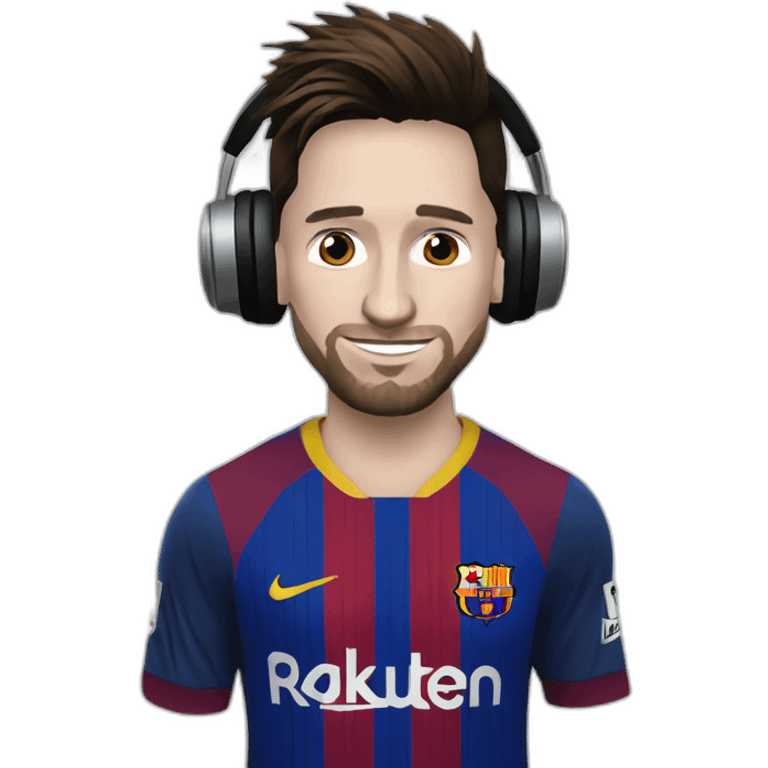 Lionel Messi DJ emoji