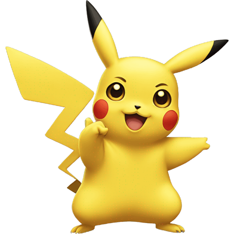 Pikachu using hand gestures I am watching you  emoji