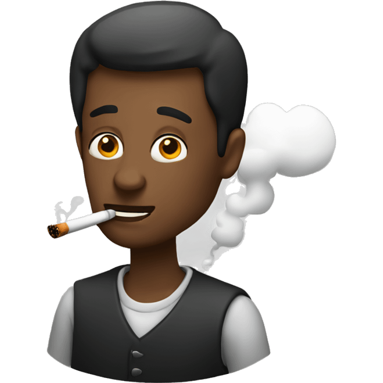 Guy smoking emoji