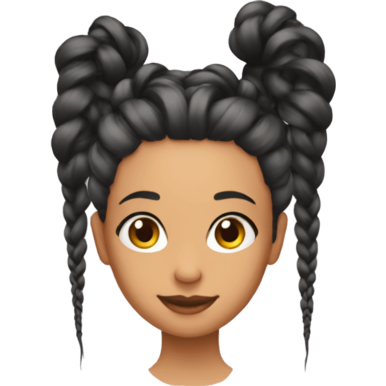 Braids with taper emoji