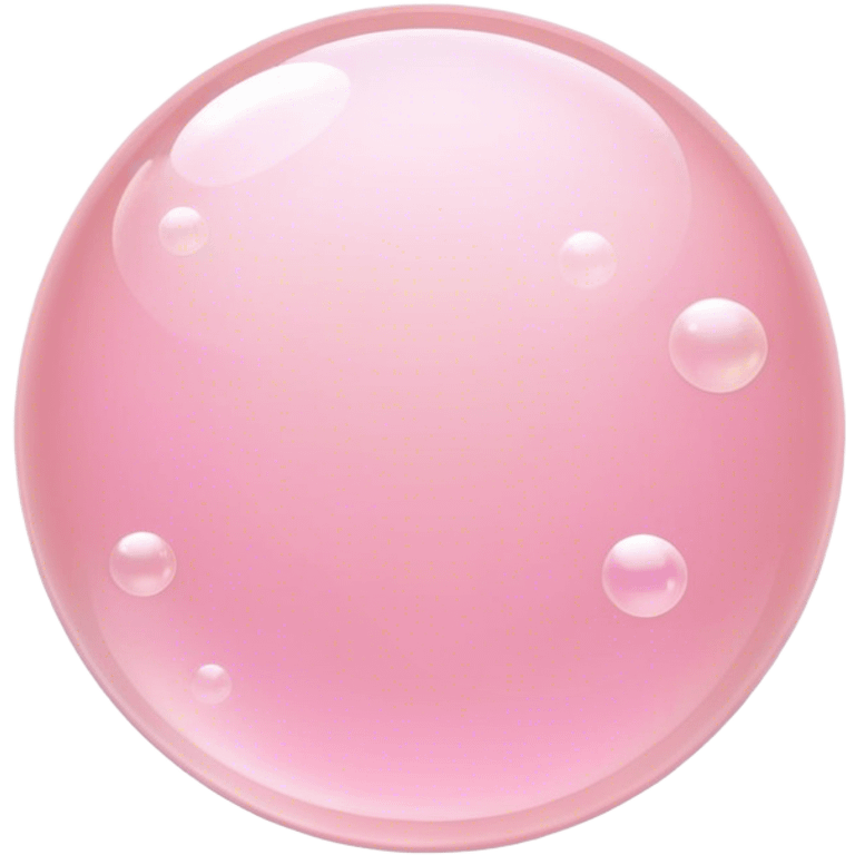 Light pink bubbles emoji