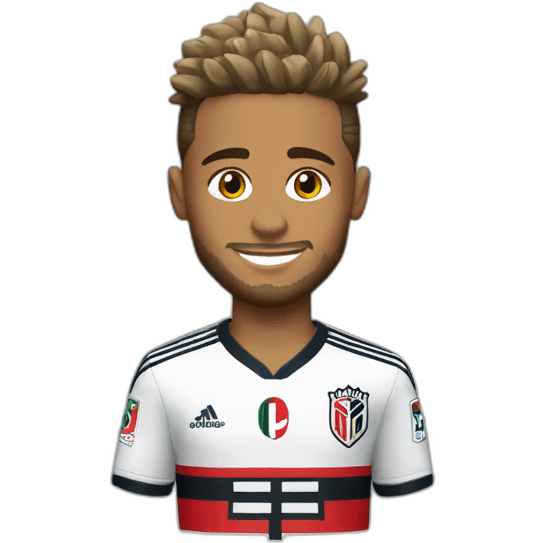 neymar com a camisa do sao paulo emoji