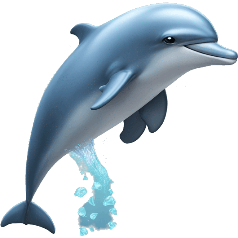 Dolphin proposing emoji