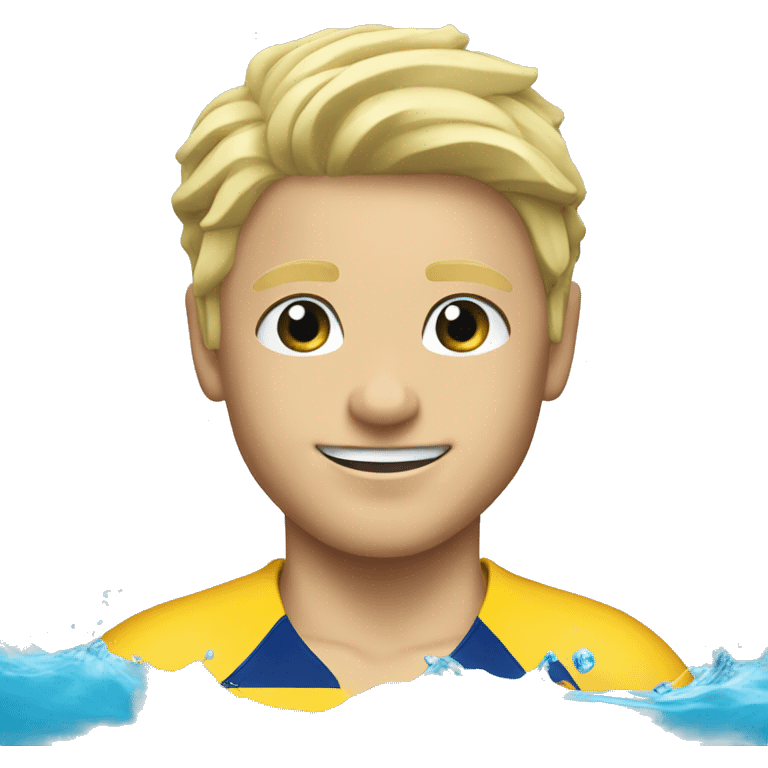 summer olympics water polo blonde boy emoji