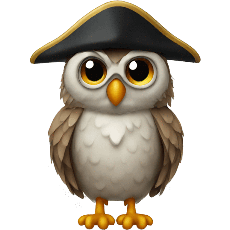 owl with pirate hat emoji