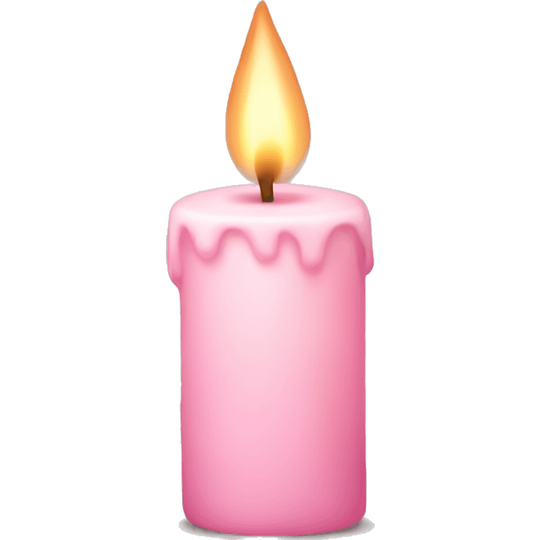 light pink candle emoji