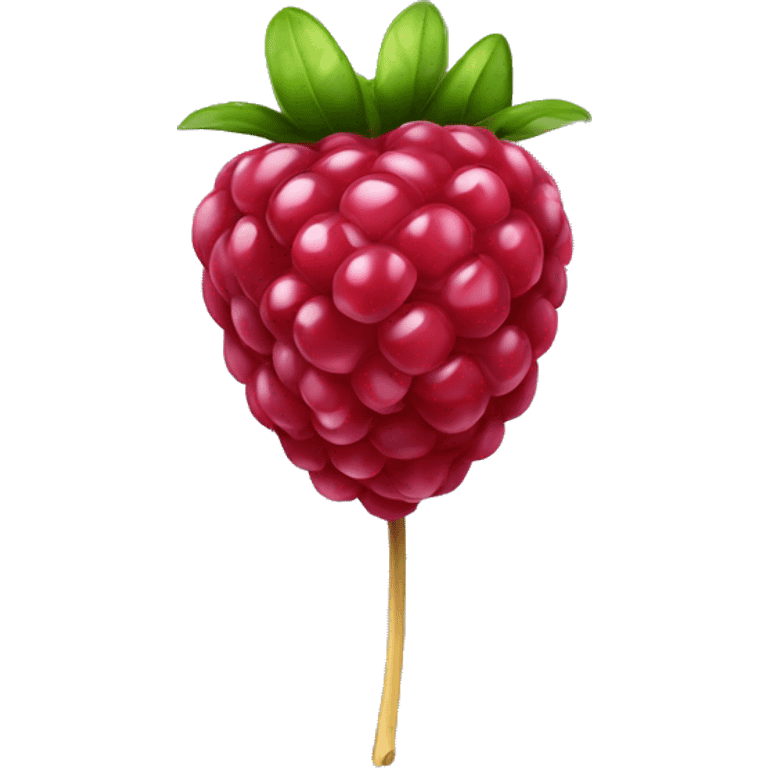 single raspberry  emoji