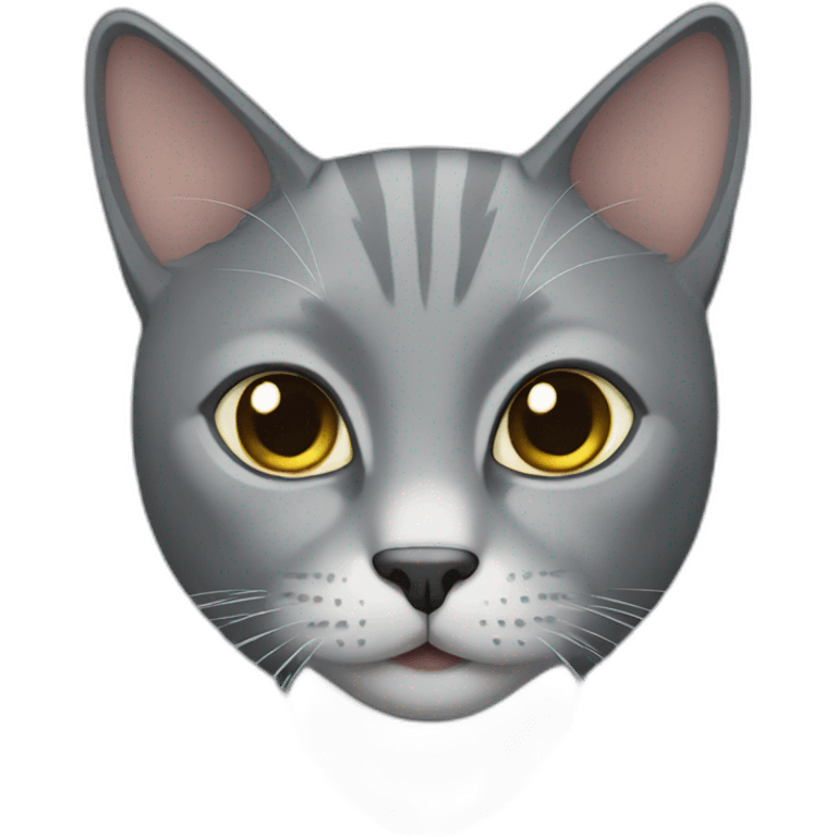 a grey cat emoji