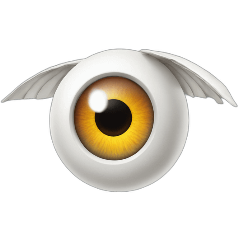 Flying eyeball emoji