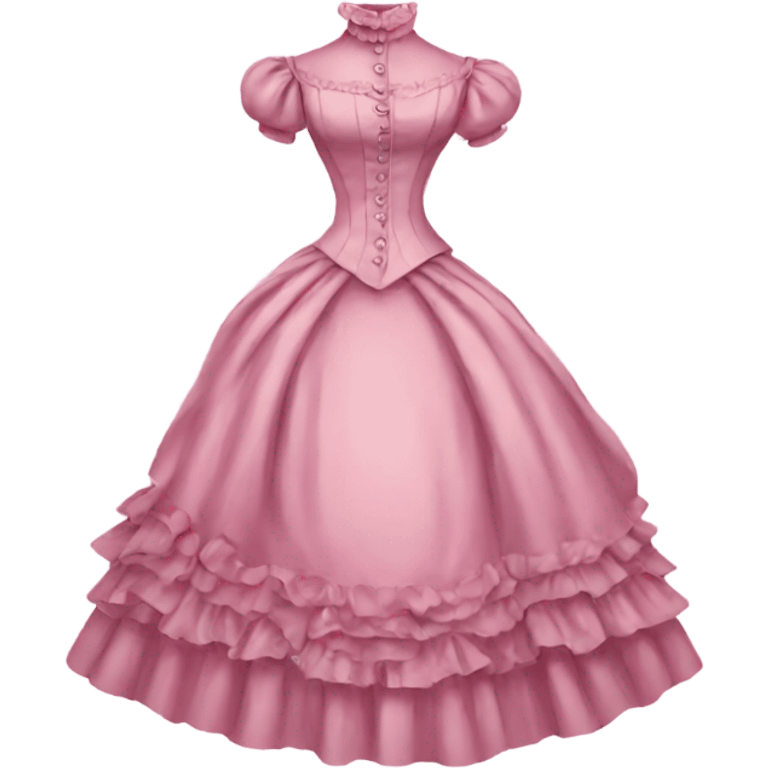 Pink Victorian dress emoji