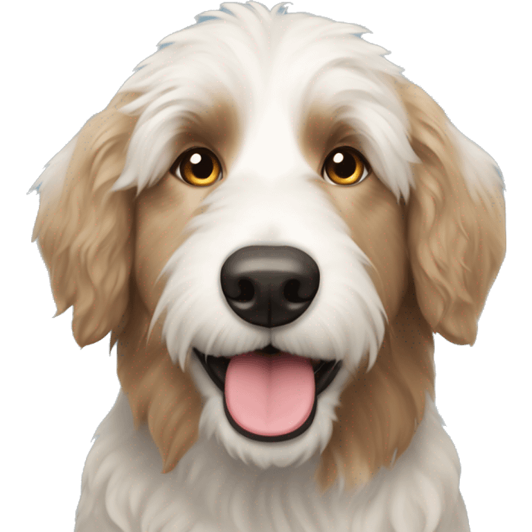 Labradoodle cross border collie emoji