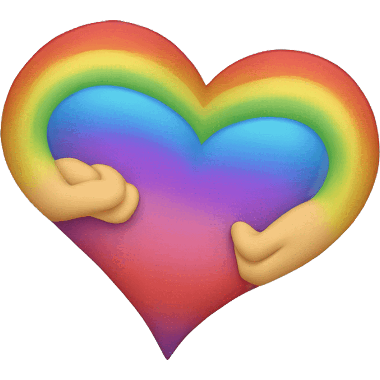 Rainbow heart  emoji