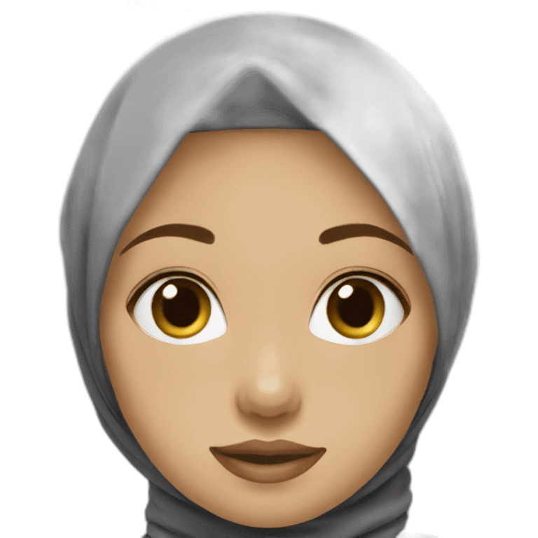 Fille hijab emoji