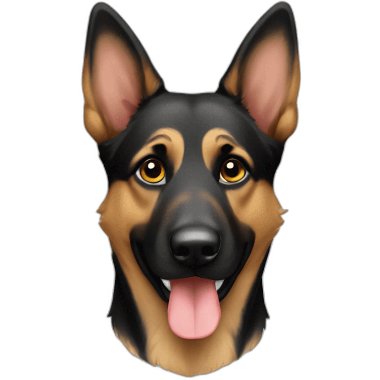 german sheppard black emoji