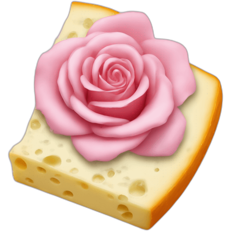 Fromage rose emoji