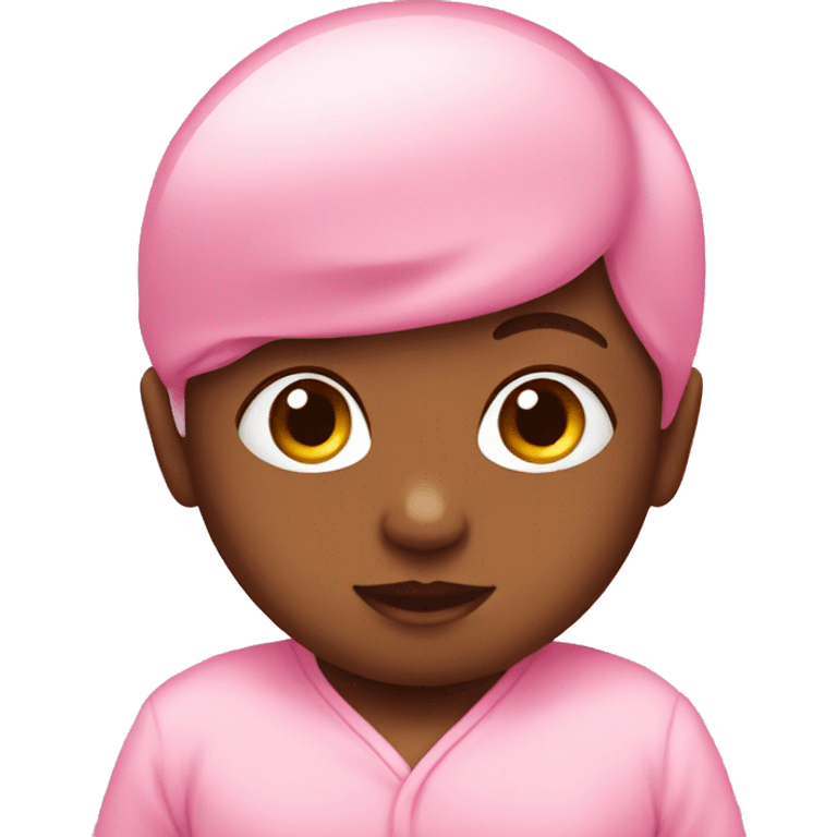 Pink baby emoji