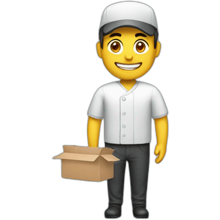 meal delivery food man emoji