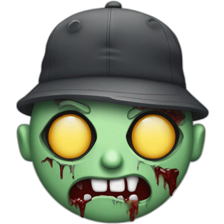 Zombie with a cap emoji