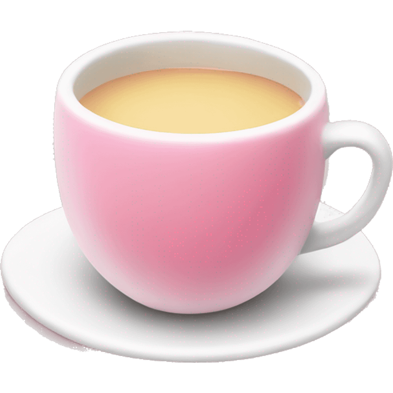 Pink tea with milk emoji