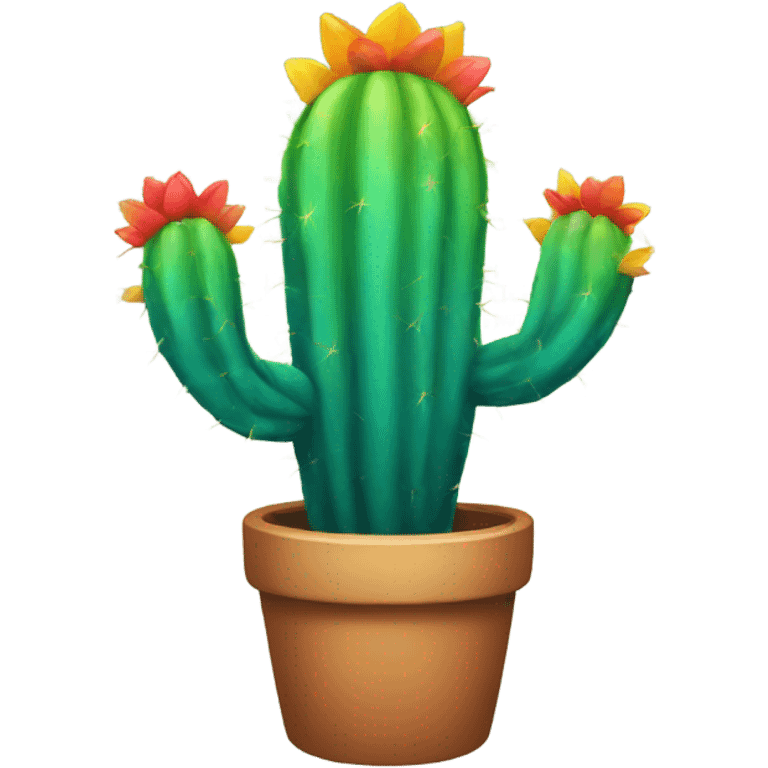 Rainbow cactus  emoji