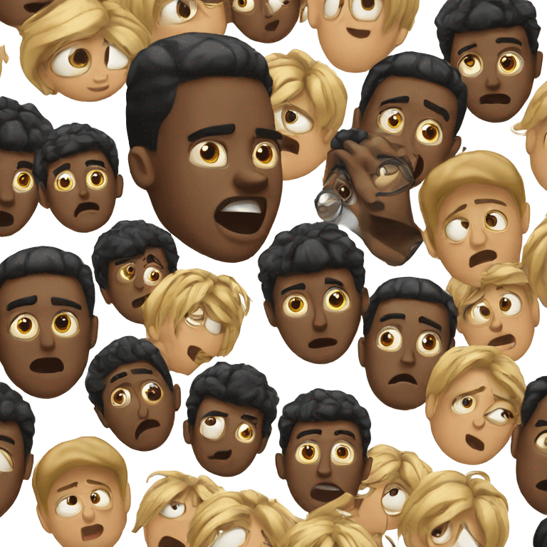 Black man shocked  emoji