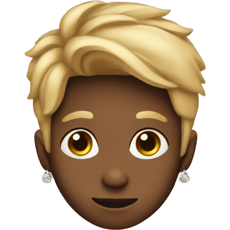 boy with earrings by tree emoji