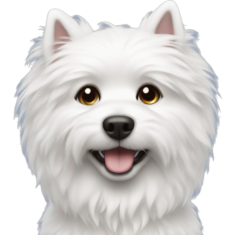 White furry dog emoji