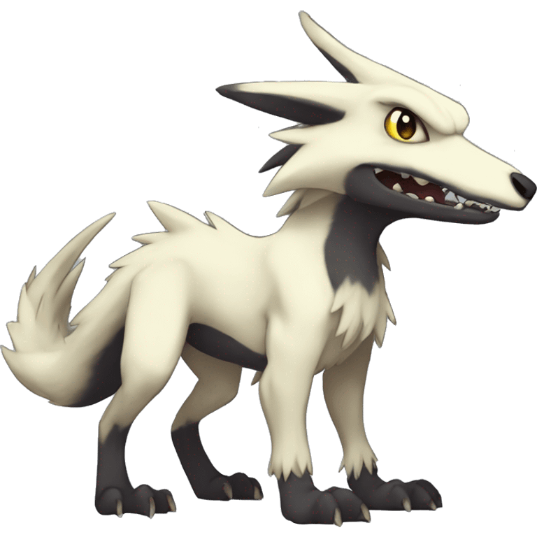 Edgy Cute Lombax-Sergal-Vernid-Fakemon full body  emoji