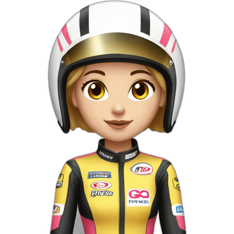 racer girl emoji