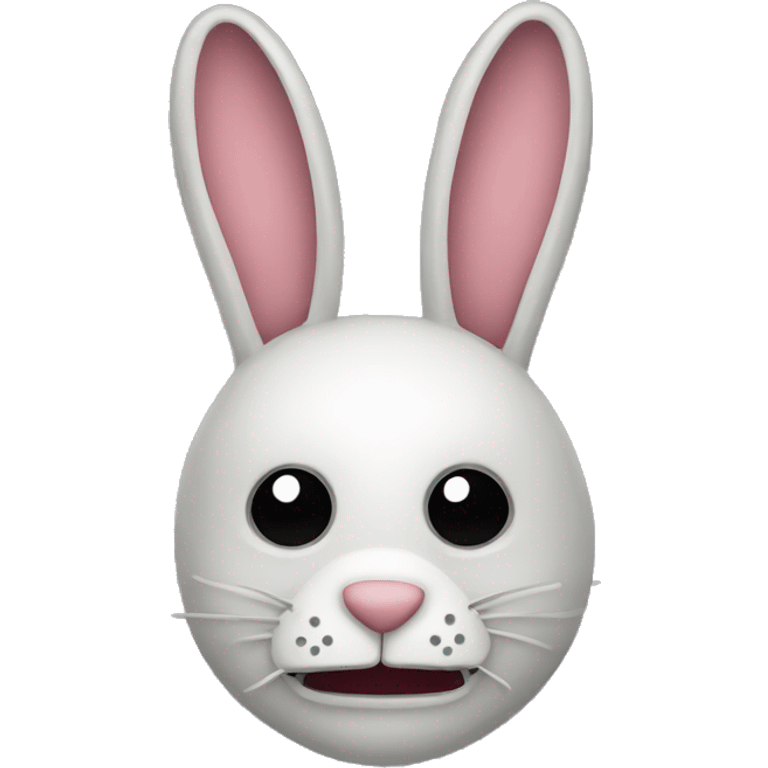 creepy rabbit mask emoji