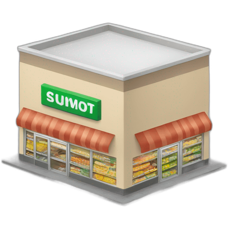 Supermarket structure emoji